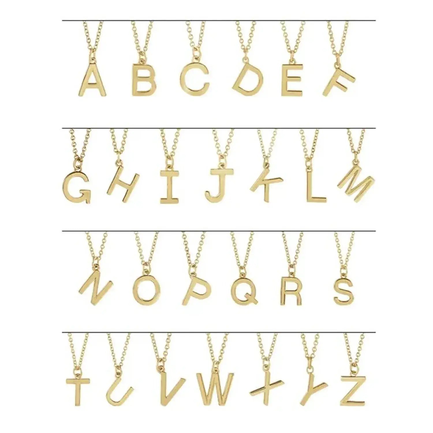 Gold Letter Charm