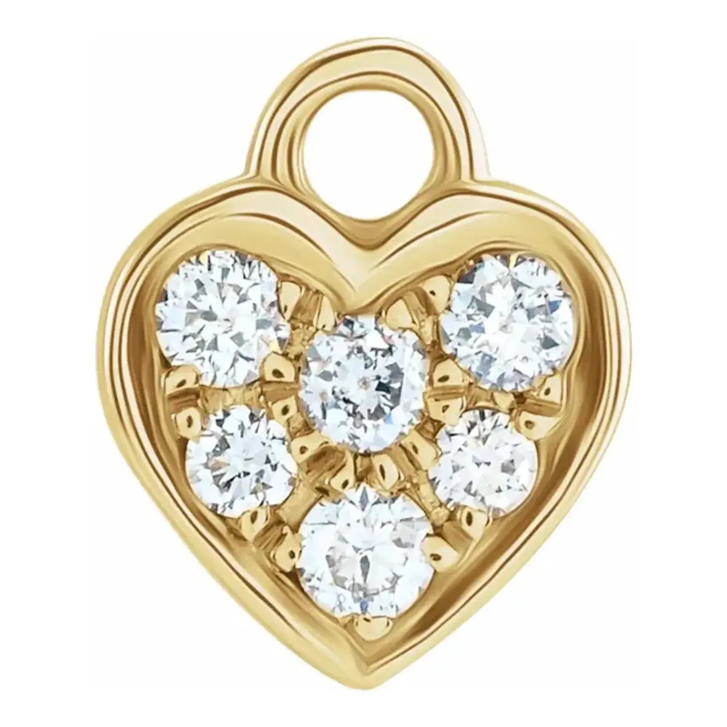Diamond Heart Charm