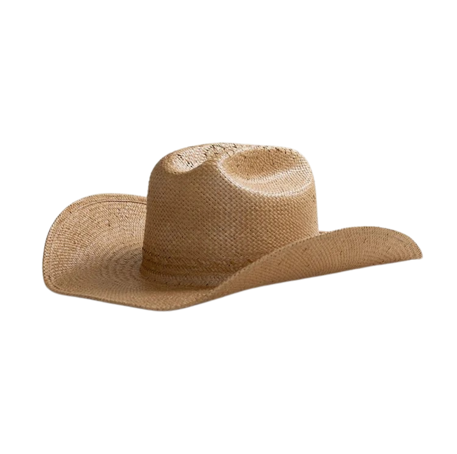 STRAW WESTERN HAT - TAN