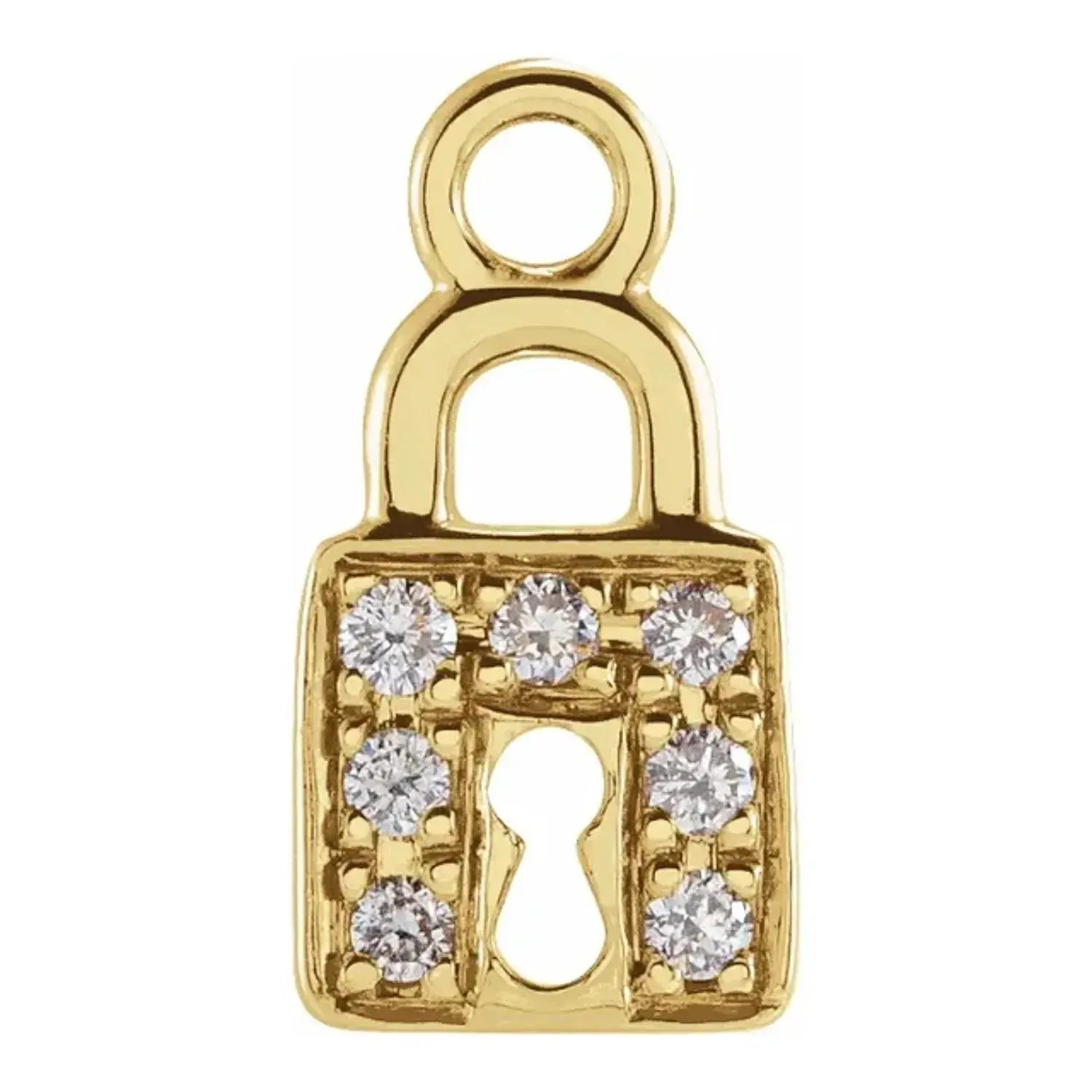 Diamond Lock Charm